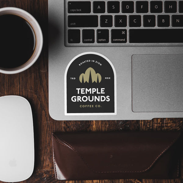 Temple Grounds Crest Sticker
